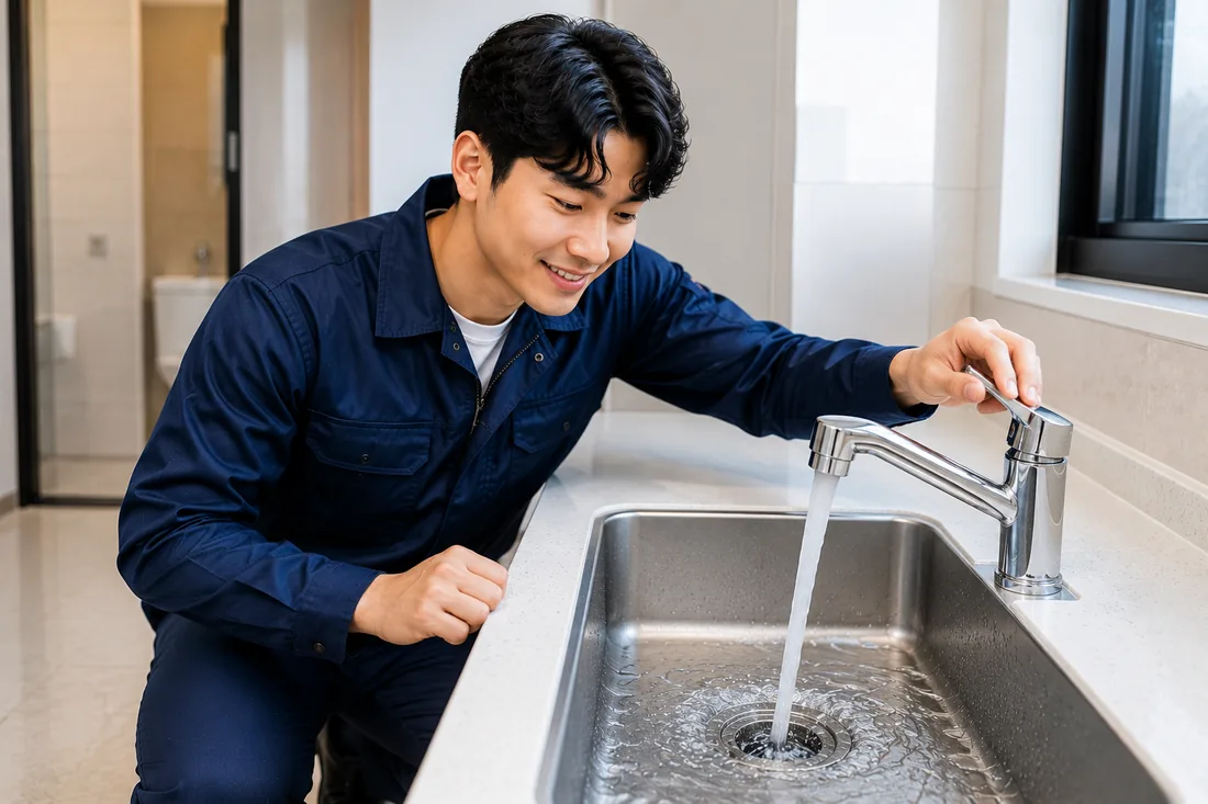 백석읍 배수 상태 확인