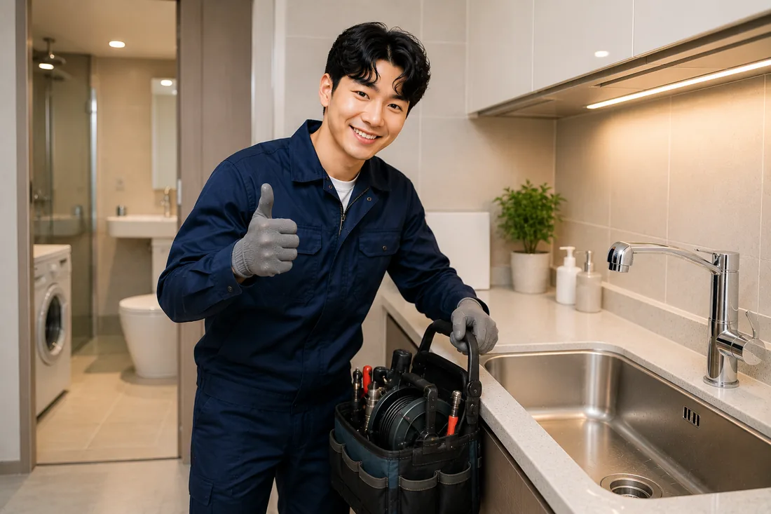 백석읍 배관막힘 마무리점검