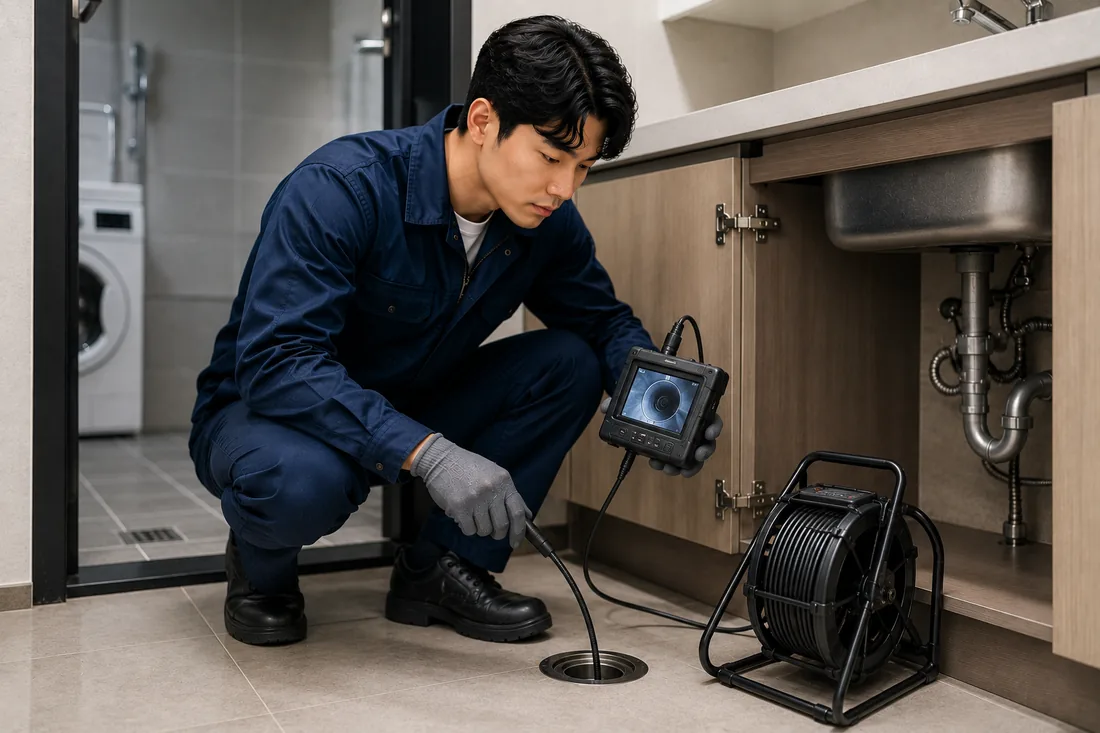 백석읍 배관내시경 확인